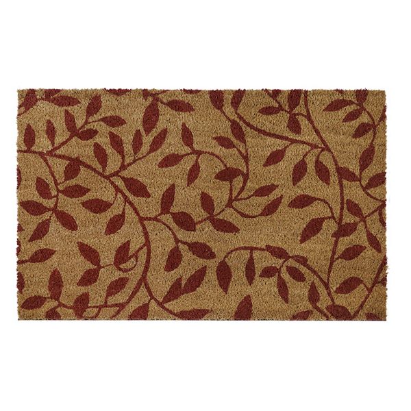 Achim Leaves Printed Coir Doormat - 18'' x 30''