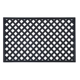 Achim Lattice Wrought Iron Look Rubber Doormat - 18'' x 30''