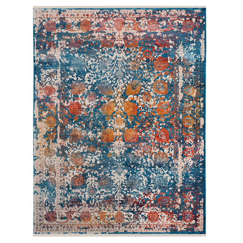 Safavieh Vintage Persian Fallon Rug, Turquoise/Blue, 5Ft Rnd
