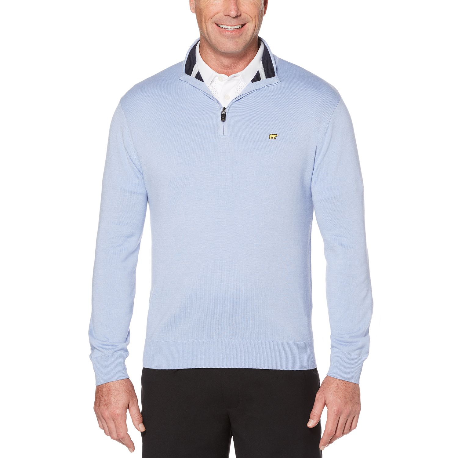 quarter zip golf sweater