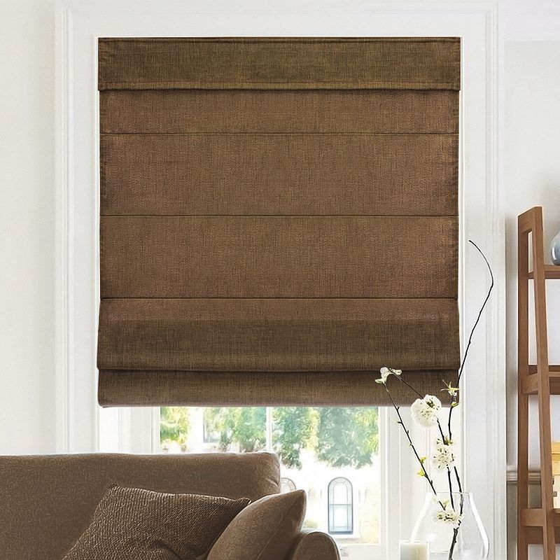 Chicology Cordless Roman Shades  Belgian Chocolate (Light Filtering) 34 W X 64 H