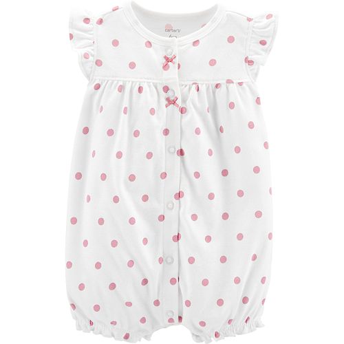 Baby Girl Carter's Print GraphicBack Romper