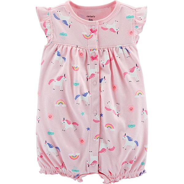 Baby Girl Carter's Print Romper