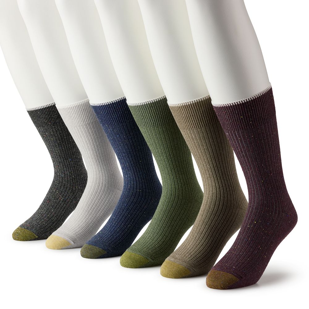 Men's GOLDTOE® 6-pack Stanton Crew Socks