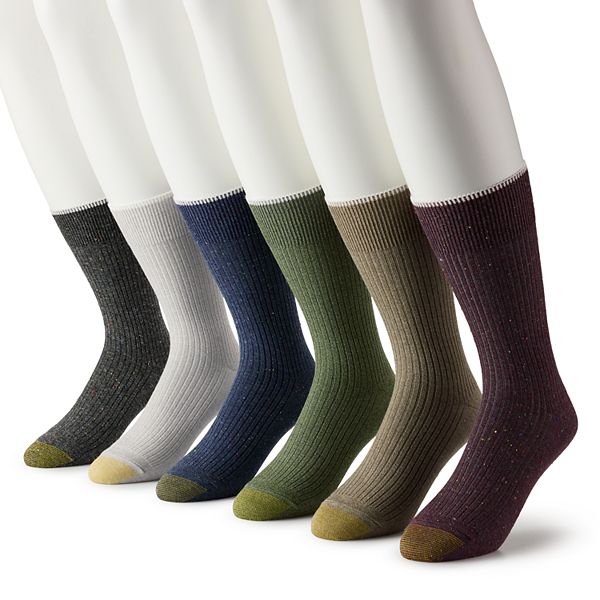 Men's GOLDTOE® 6-pack Stanton Crew Socks
