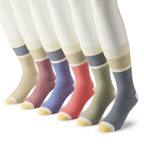 Men's GOLDTOE® 6-pack Stanton Crew Socks