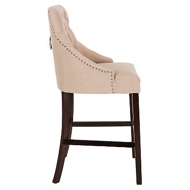 Safavieh Eleni 2-piece Tufted Wing Back Counter Stool Set