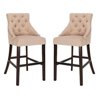Safavieh Eleni 2 pc Tufted Wing Back Counter Stool Set