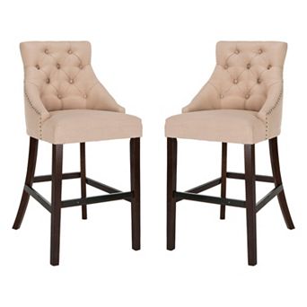 Safavieh Eleni 2 pc Tufted Wing Back Counter Stool Set