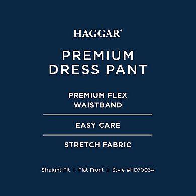 Men's Haggar® Premium Comfort Straight-Fit Flat-Front Dress Pants