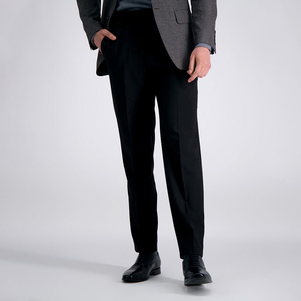Haggar Men's Comfort Performance Stretch Straight Fit Pant - Classic Dress Pants With Easy Care