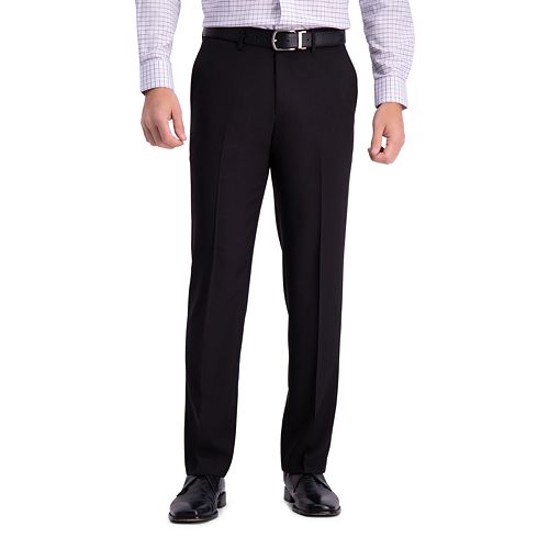Men's Haggar Premium Comfort Straight-Fit Flat-Front Dress Pants
