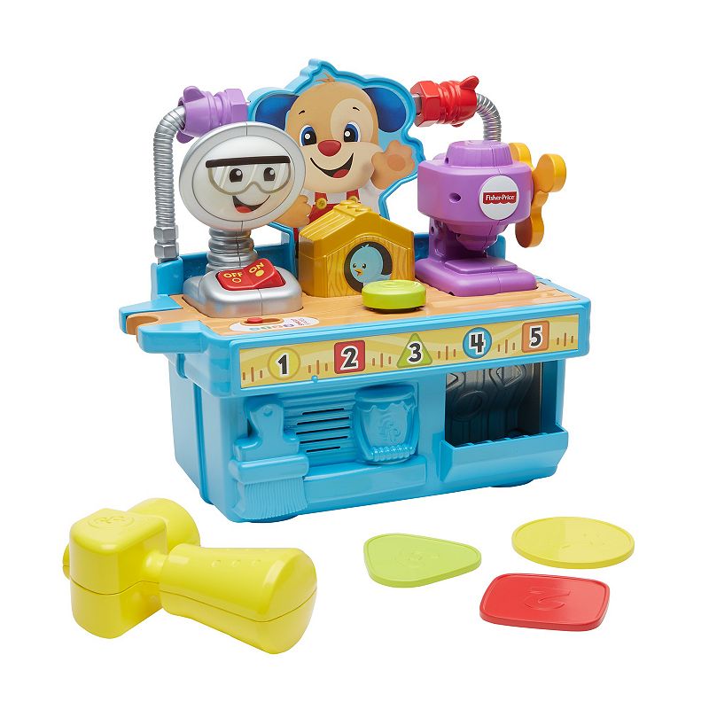 Fisher-Price Laugh & Learn Busy Learning Tool Bench, Multicolor