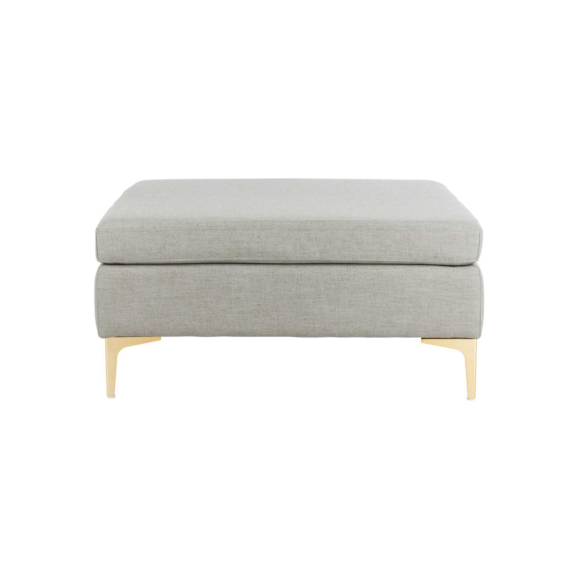 Safavieh Giovanna Square Bench, Light Gray