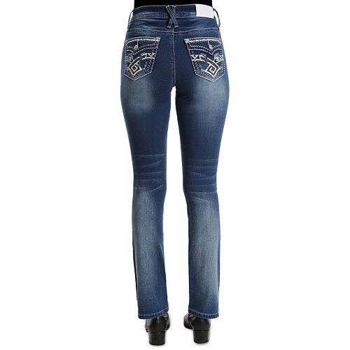 Women's Hydraulic Embroidered Bootcut Midrise Jeans