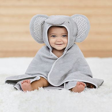 Baby Just Born Elephant Hooded Towel