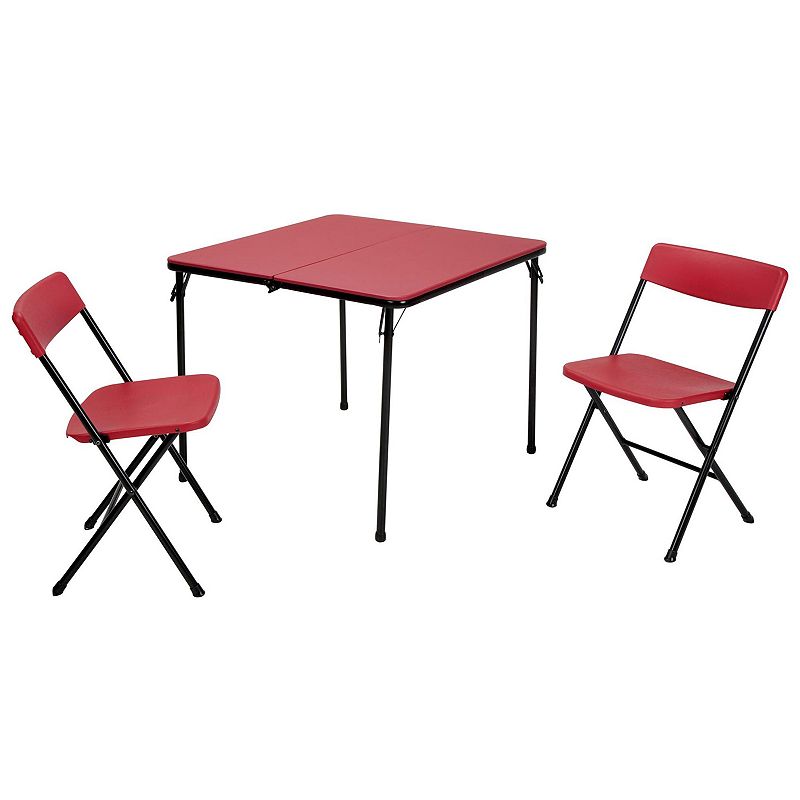 UPC 044681378645 product image for COSCO Tailgate Indoor / Outdoor Folding Table & Chair 3-piece Set, Red | upcitemdb.com