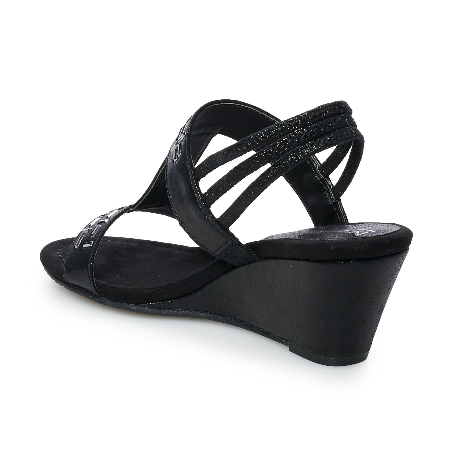 new york transit badges earned wedge sandal