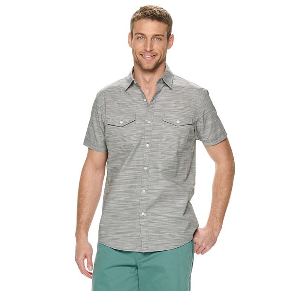 Men's Apt. 9® Textured Slubbed Button-Down Shirt
