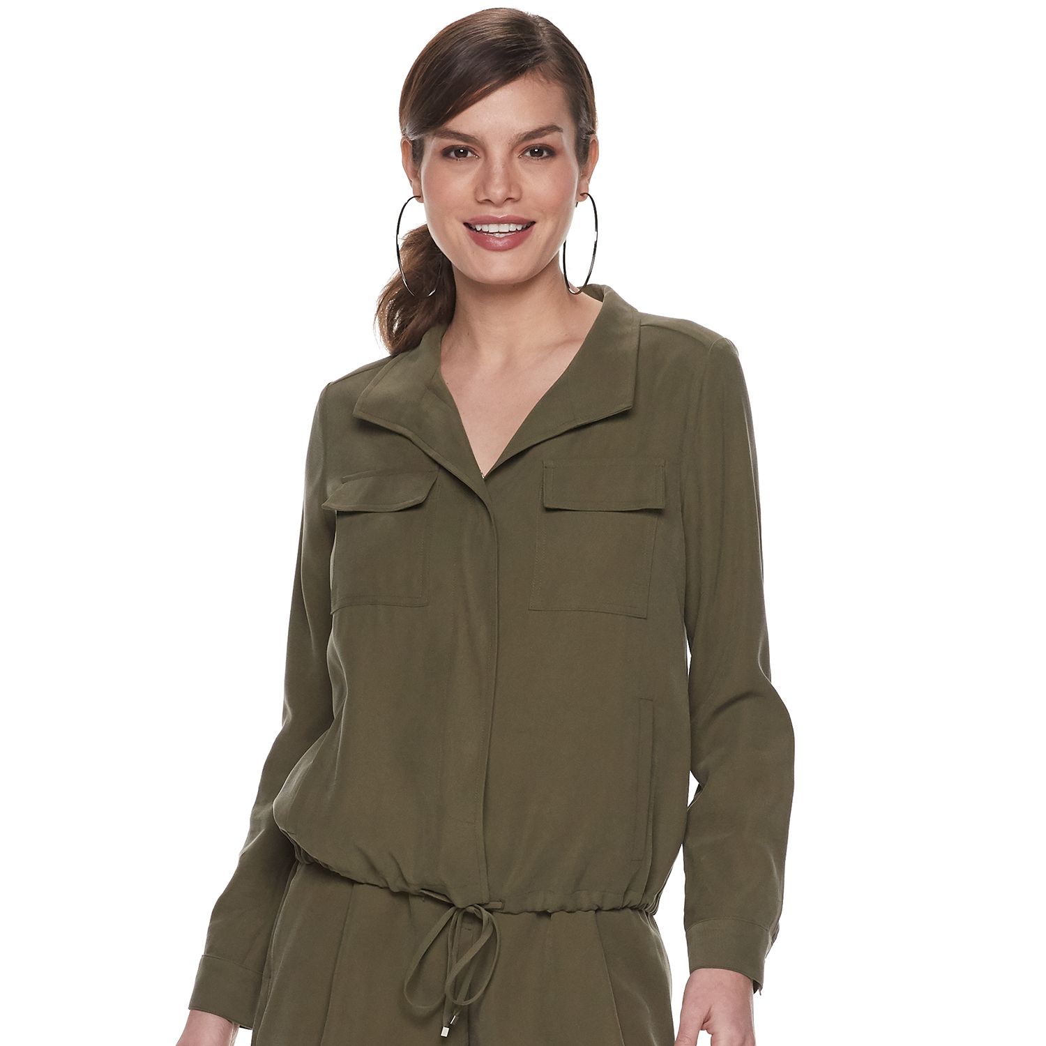 women's utility shirt jacket