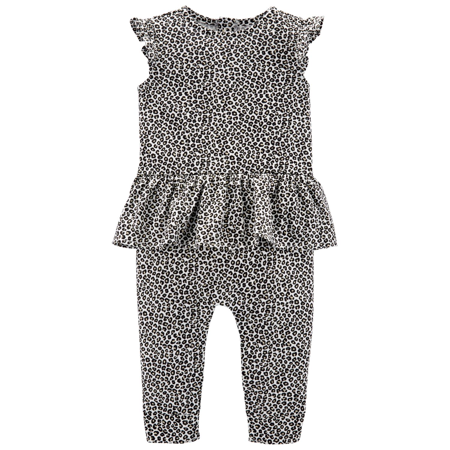 cheetah one piece jumpsuit