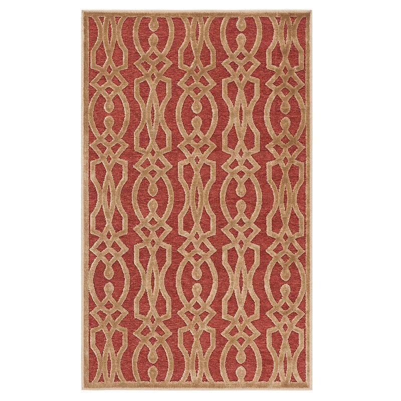 Safavieh Martha Stewart Judy Rug, Dark Red, 4X5.5 Ft