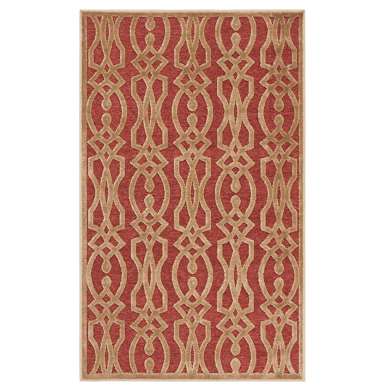 Safavieh Martha Stewart Judy Rug, Dark Red, 5X7.5 Ft