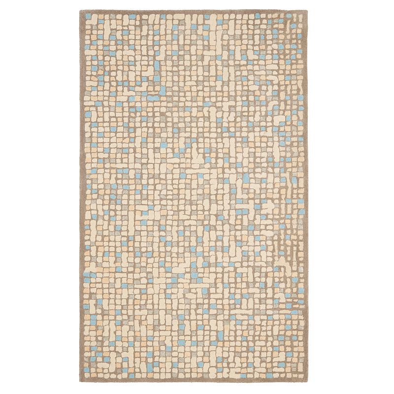 Safavieh Martha Stewart River Brown Rug, Beig/Green, 5X8 Ft