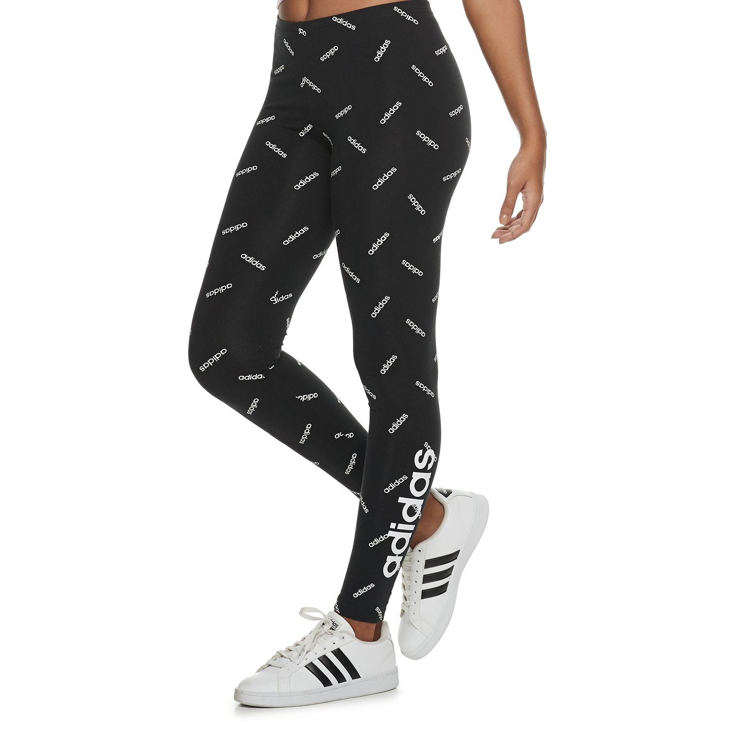 adidas logo leggings women's