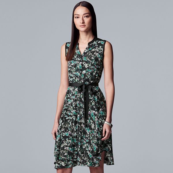 Women's Simply Vera Vera Wang Print Shirt Dress