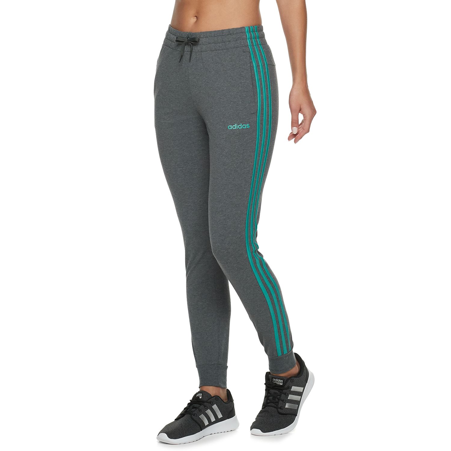 adidas essential 3 stripe joggers womens