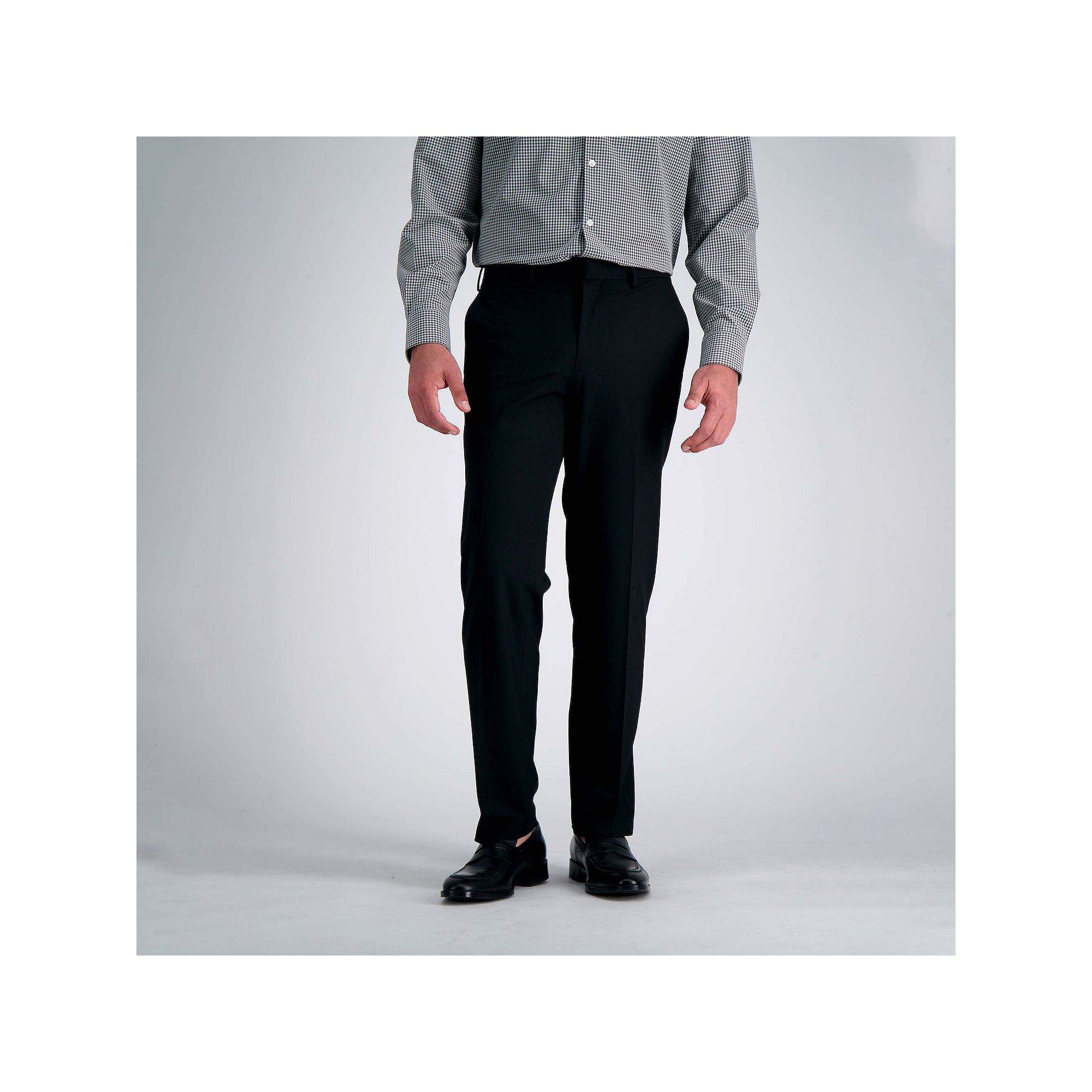Men’s J.M. Haggar® Premium Flex-Waist Straight-Fit 4-Way Stretch Flat-Fr