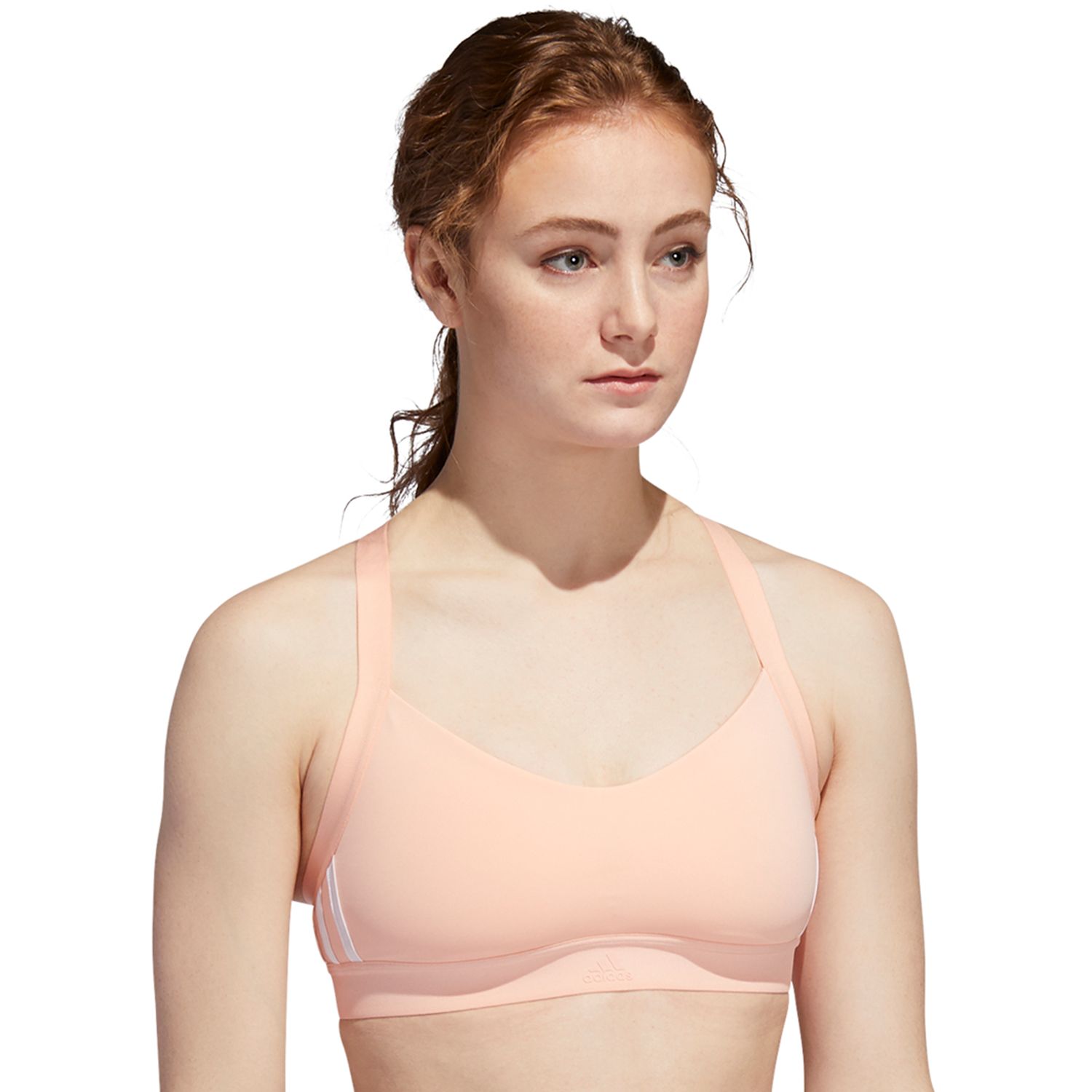 adidas 3 stripe sports bra