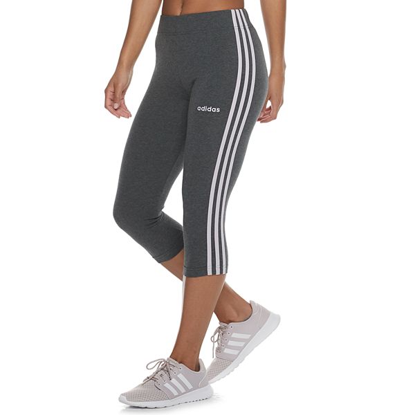 Adidas 3 cheap stripe capri pants