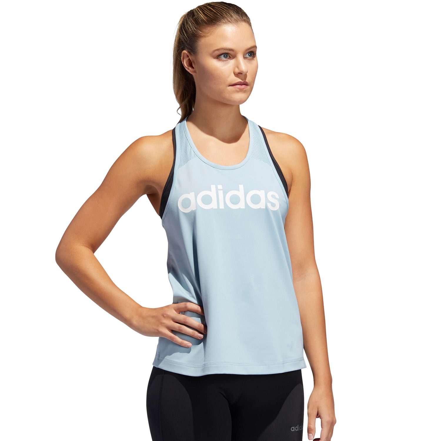 adidas open back tank