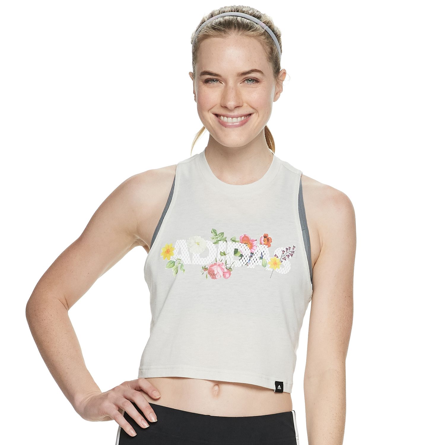 womens adidas crop top