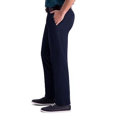 Men's Haggar Premium Comfort Khaki Slim-Fit Stretch Premium Flex Waistband Casual Pants