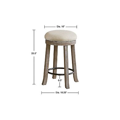 INK+IVY Oaktown Swivel Counter Stool