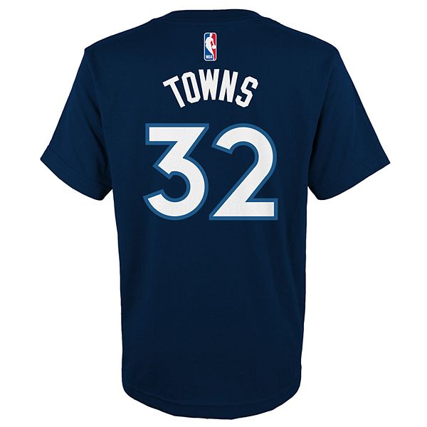 Boys 4-18 Minnesota Timberwolves Karl-Anthony Towns Name & Number Tee