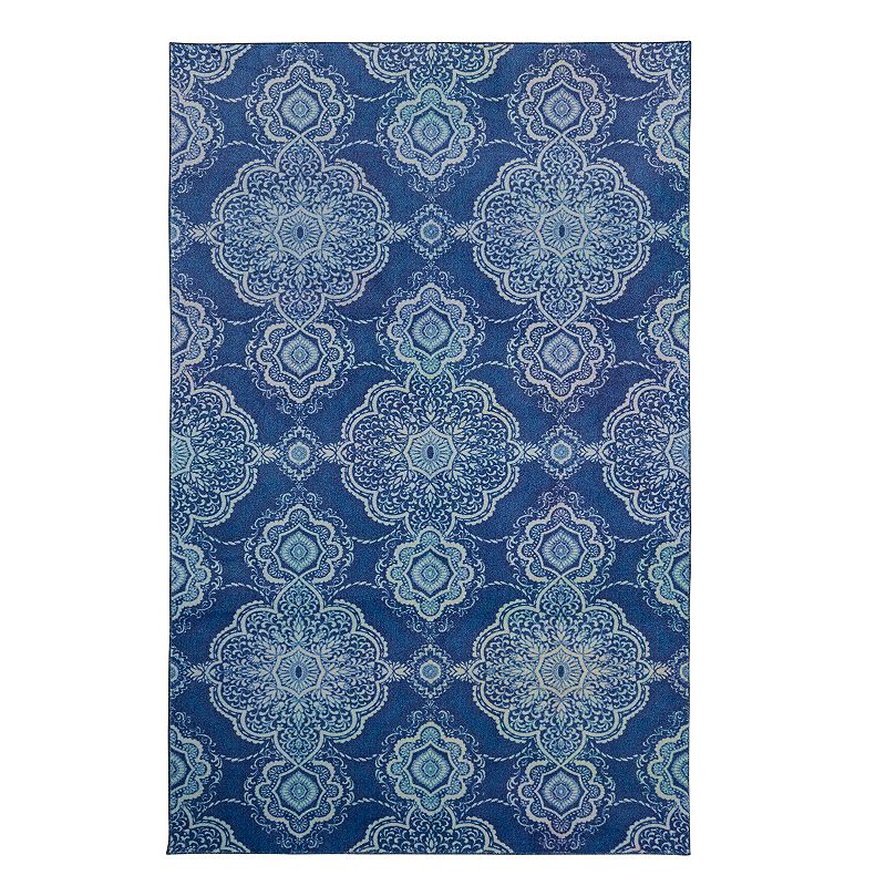 Mohawk Home Prismatic Isabella EverStrand Rug, Blue, 5X8 Ft