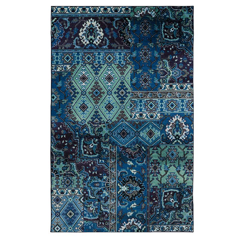 Mohawk Home Prismatic Odell EverStrand Rug, Blue, 5X8 Ft