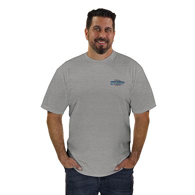 Men's Newport Blue Street Iron and Muscle Car Graphic Tee