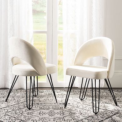 Safavieh Jora Velvet Dining Chair 2-piece Set