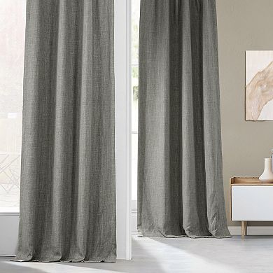 EFF Faux Linen Blackout Window Curtain