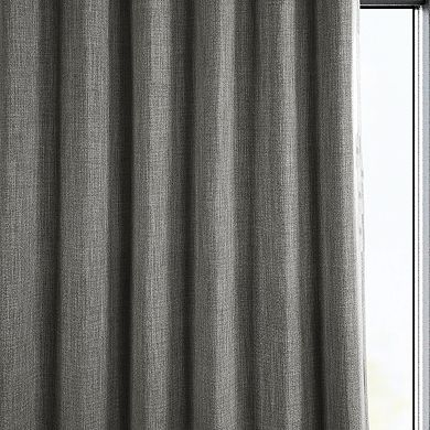 EFF Faux Linen Blackout Window Curtain