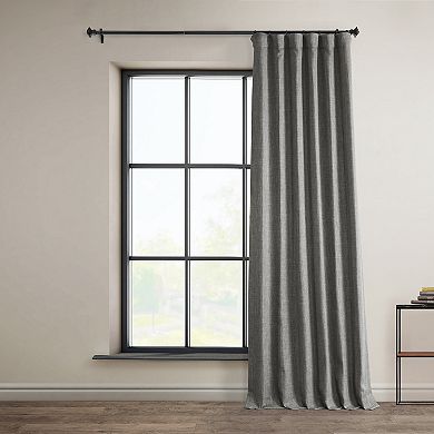 EFF Faux Linen Blackout Window Curtain