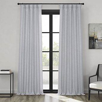 EFF Faux Linen Blackout Window Curtain