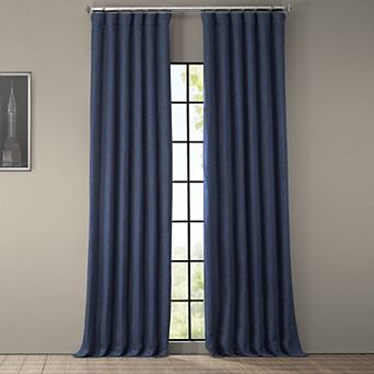 EFF Faux Linen Blackout Window Curtain
