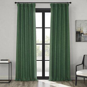 EFF Faux Linen Blackout Window Curtain