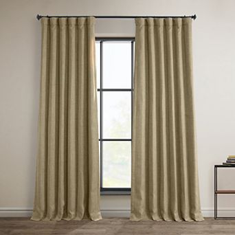 EFF Faux Linen Blackout Window Curtain